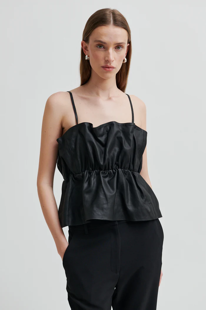 Second Female Fique bootcut trousers Black