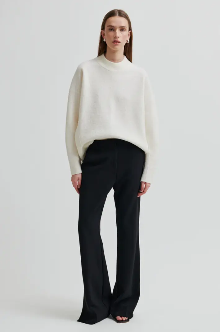 Second Female Fique bootcut trousers Black