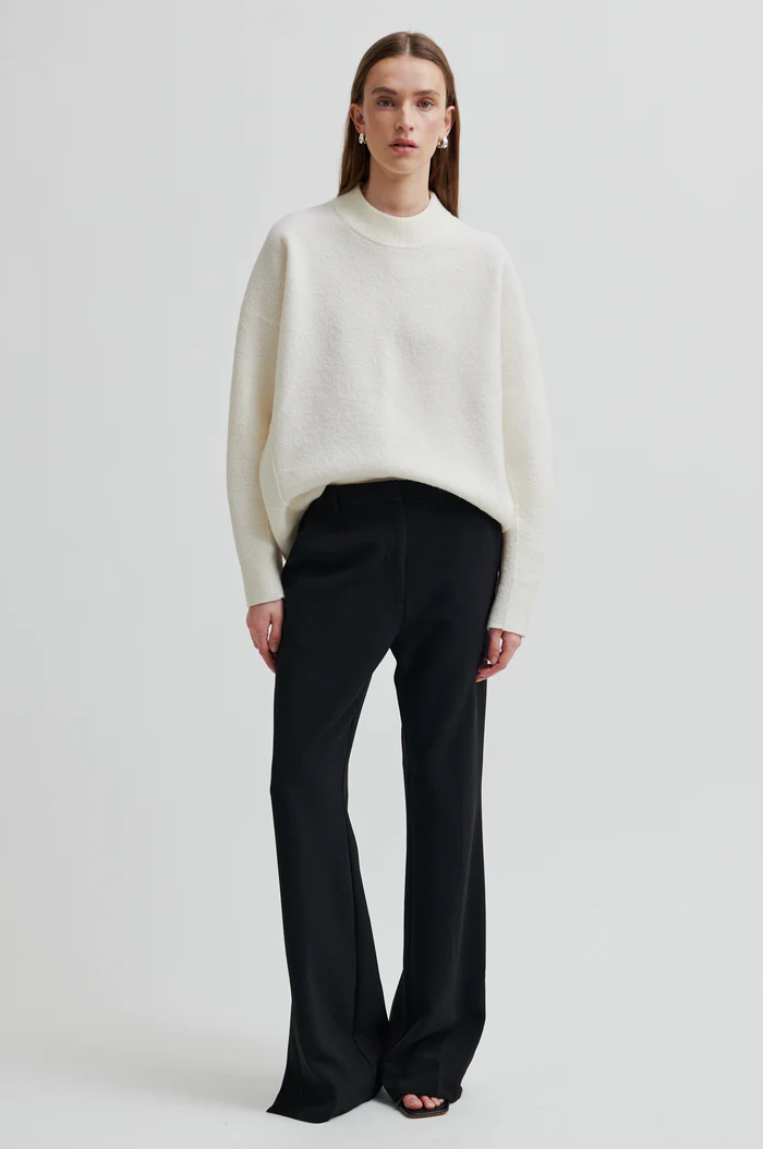 Second Female Fique bootcut trousers Black