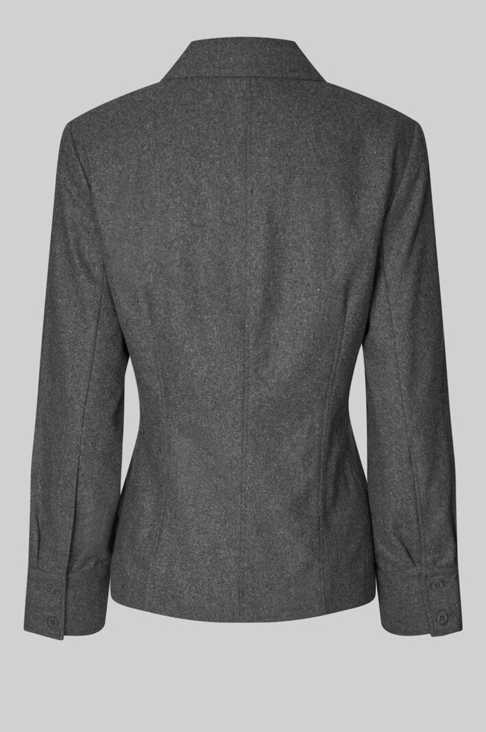 Second Female Milea wrap shirt Dark grey melange