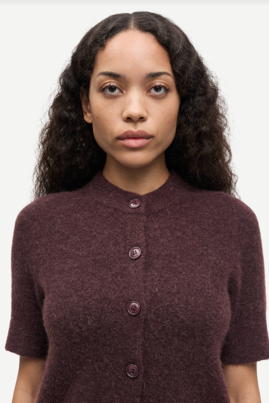 Samsoe Samsoe Sanoura ss cardigan Fudge