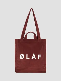 OLAF Corduroy tote bag Rum raisin