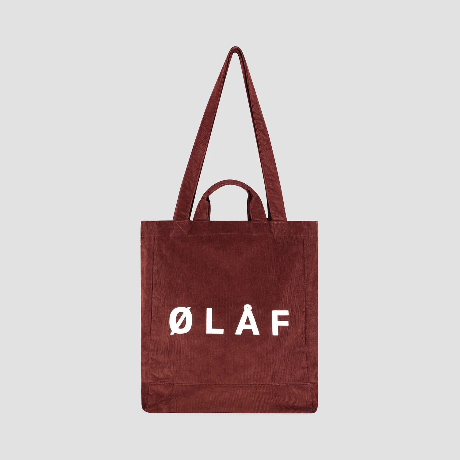OLAF Corduroy tote bag Rum raisin