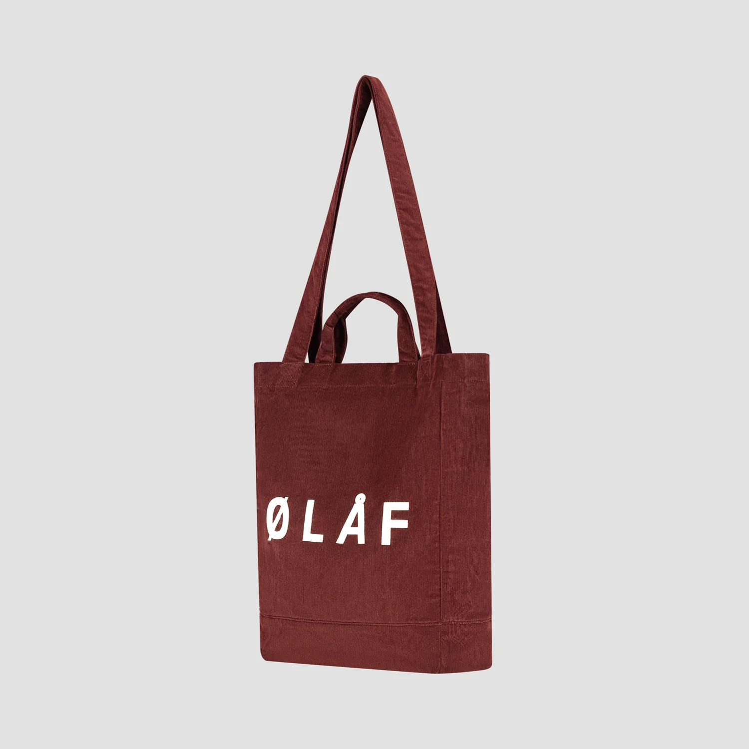 OLAF Corduroy tote bag Rum raisin