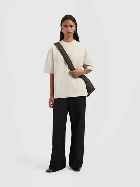 OLAF Pin oversized tee Cement