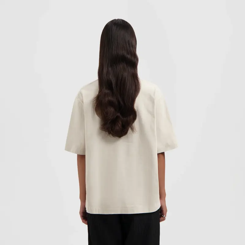 OLAF Pin oversized tee Cement