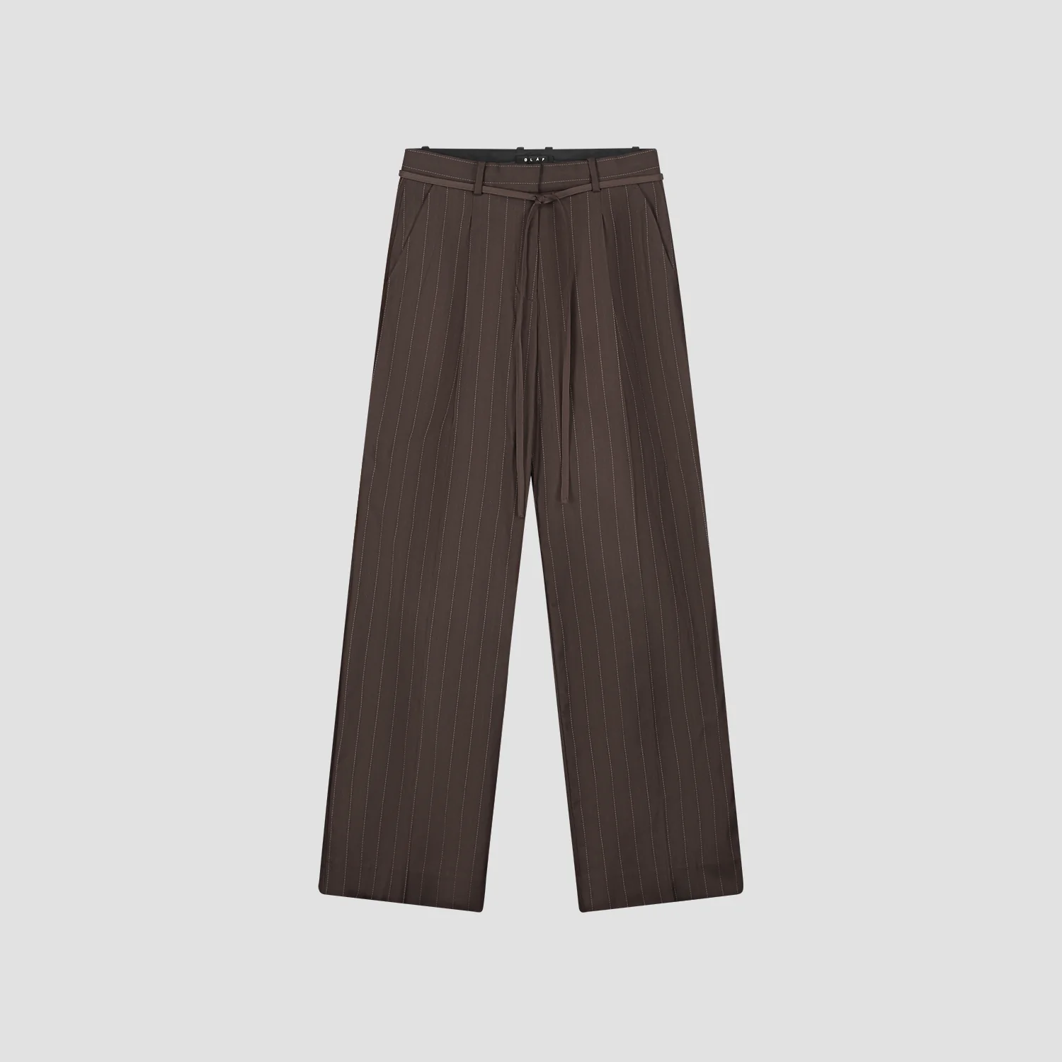 OLAF Pintstripe tailord trousers Hot fudge