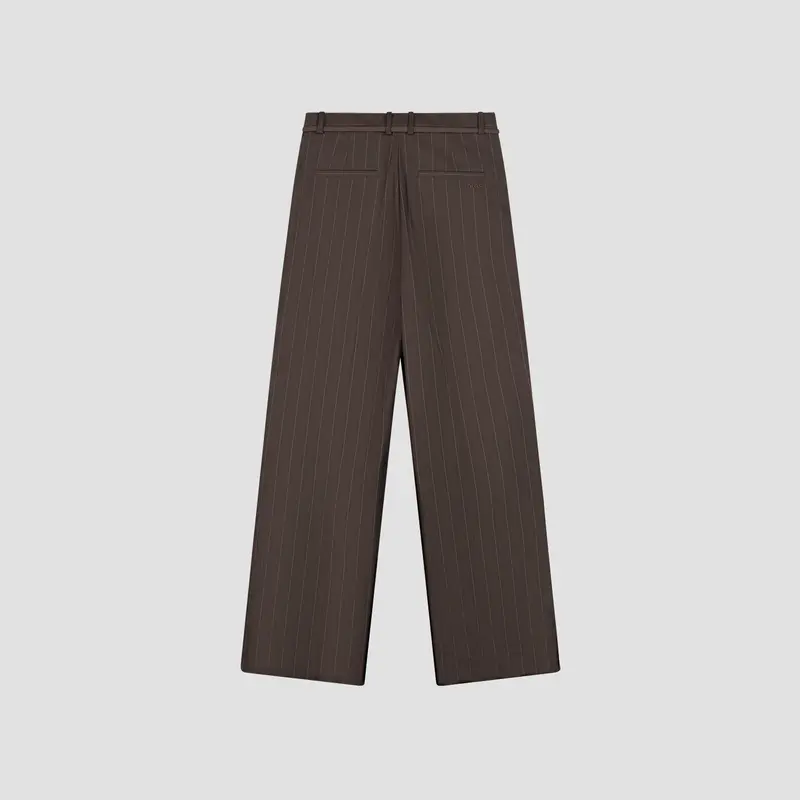 OLAF Pintstripe tailord trousers Hot fudge