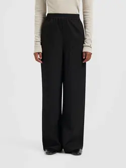 OLAF Textured drapey pant Black