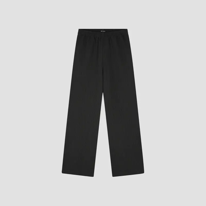 OLAF Textured drapey pant Black