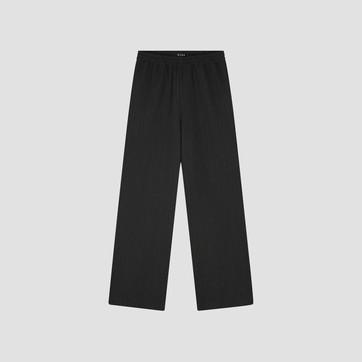 OLAF Textured drapey pant Black