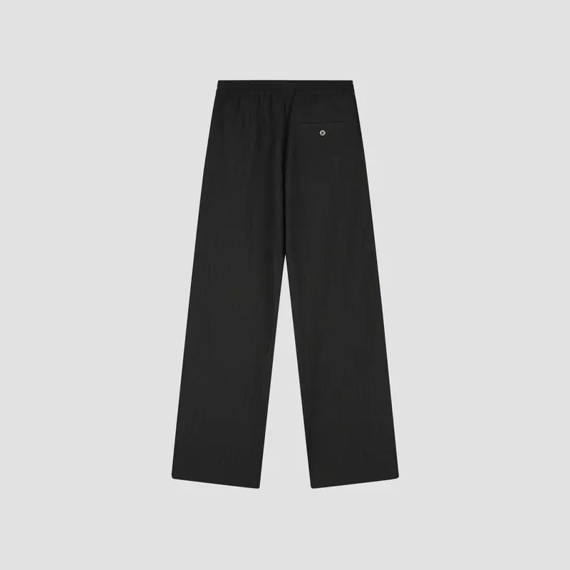 OLAF Textured drapey pant Black