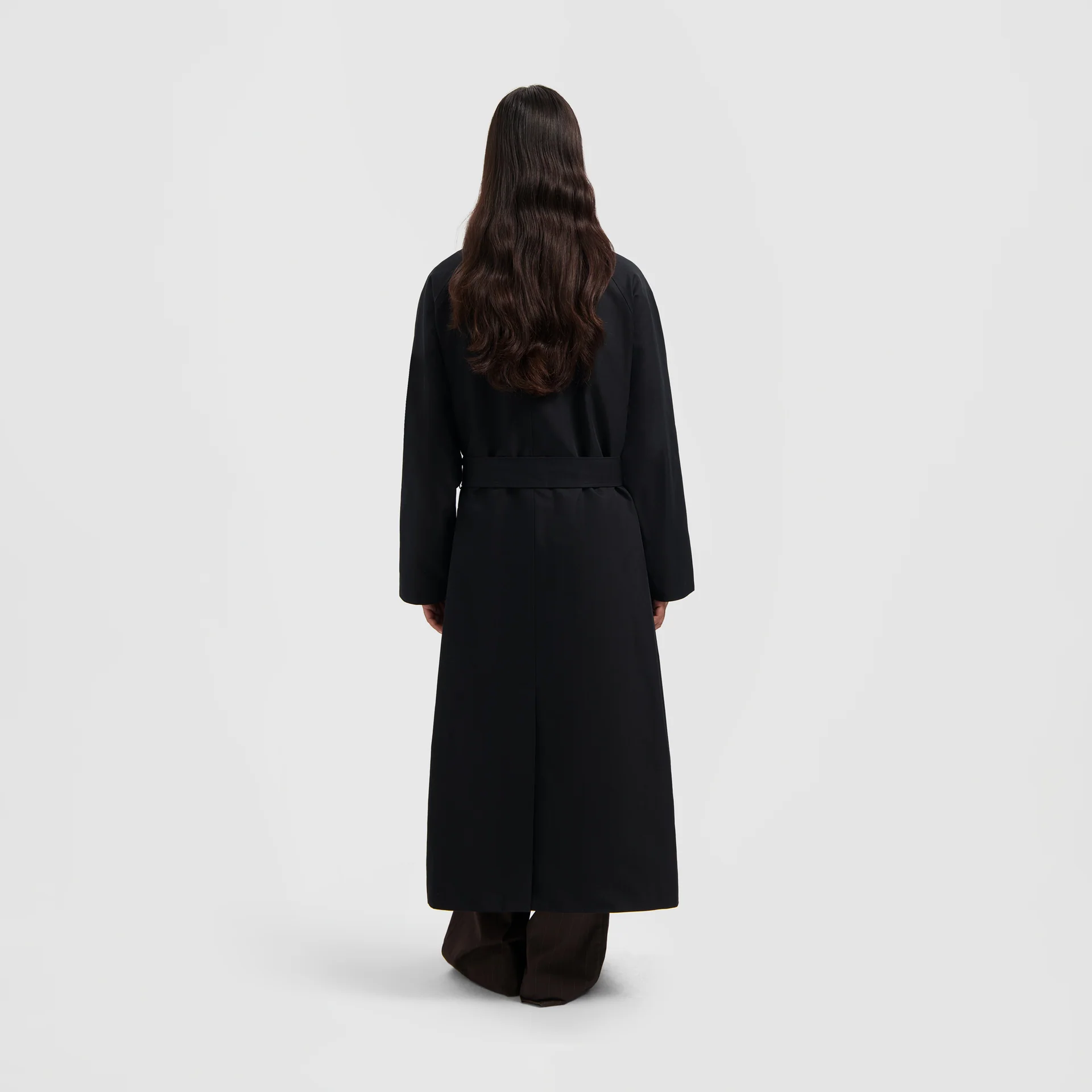 OLAF Retro logo trenchcoat Black