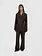 OLAF Pinstripe tie detail blazer Hot fudge