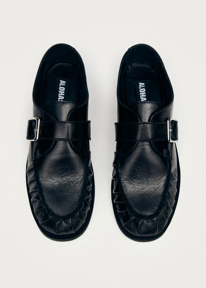 Alohas Brandy leather loafers Black