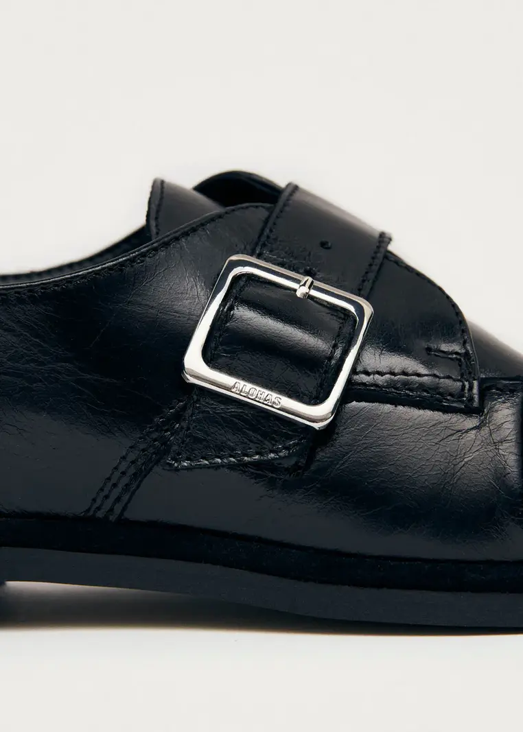 Alohas Brandy leather loafers Black