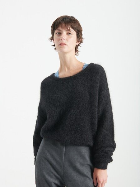 American Vintage NIB18AH knitted sweater Noir