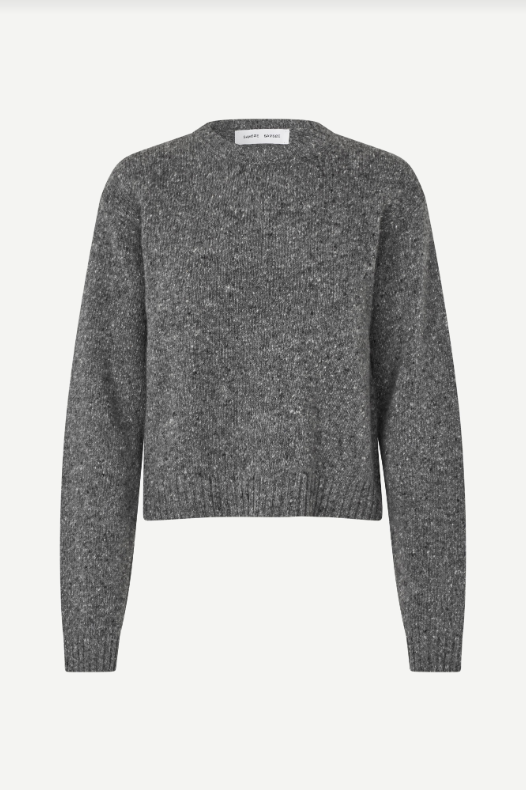 Samsoe Samsoe Salois sweater Dark grey melange