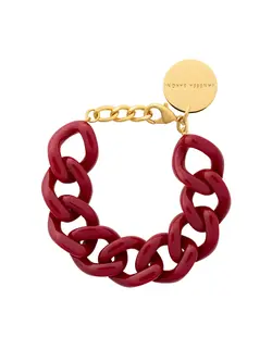 Vanessa Baroni Flat chain bracelet Bordeaux