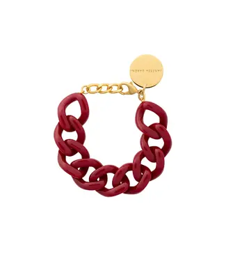 Vanessa Baroni Flat chain bracelet Bordeaux