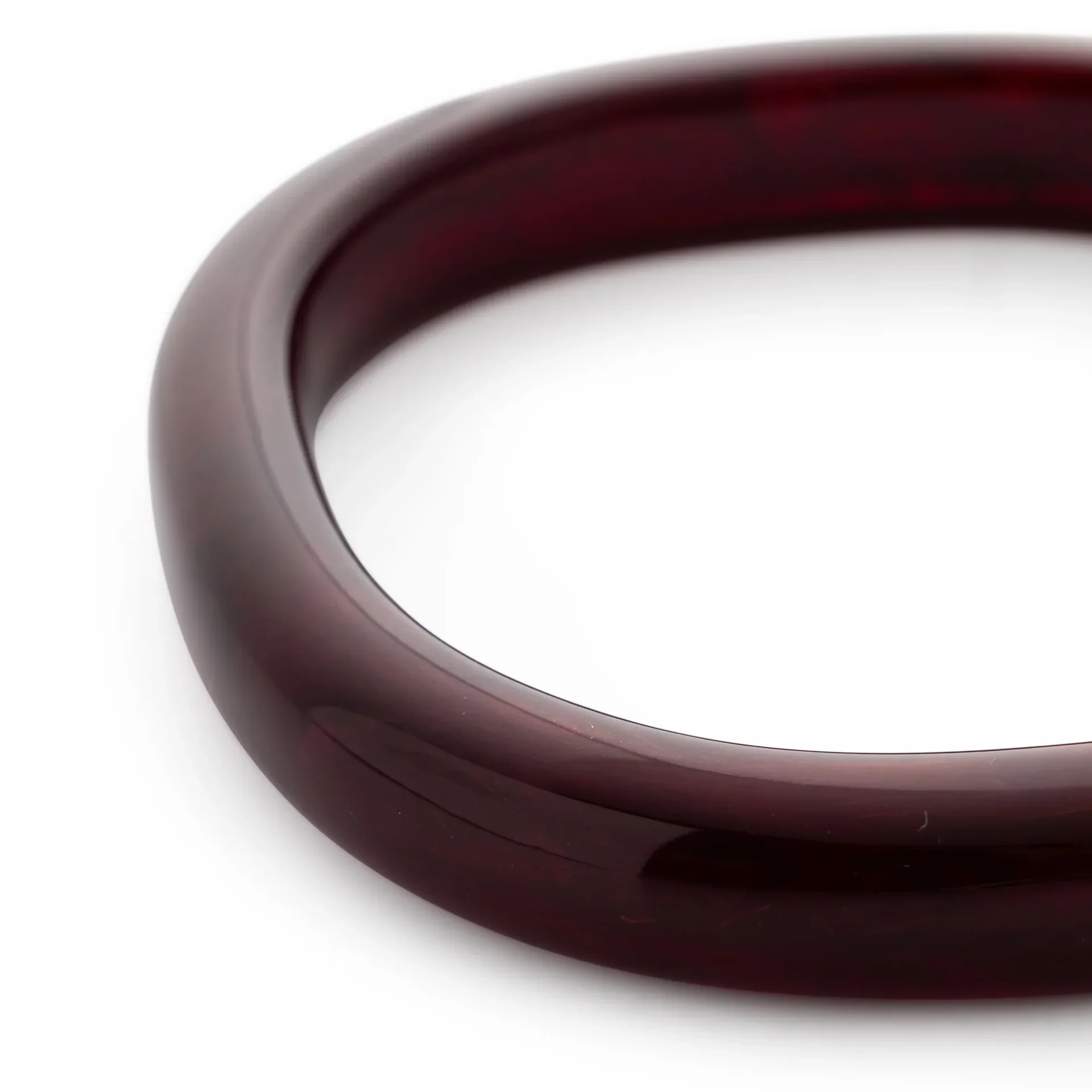 Vanessa Baroni Soft edge bangle Bordeaux marble