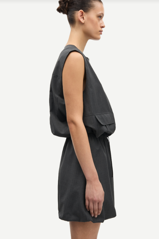 Samsoe Samsoe Sakelly vest Dark gey melange