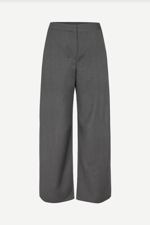 Samsoe Samsoe Saroko trousers Dark grey melange