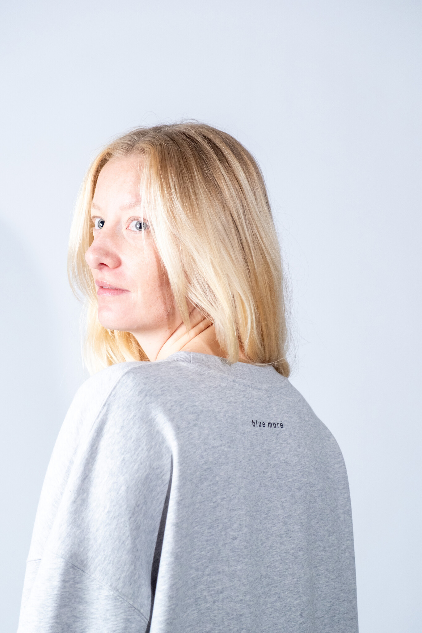 BLUE MORÉ Mar sweater Grey melange