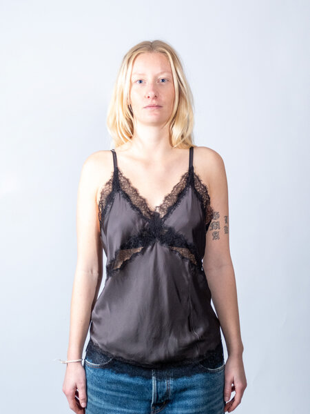 BLUE MORÉ Tijmen slip top Dark grey