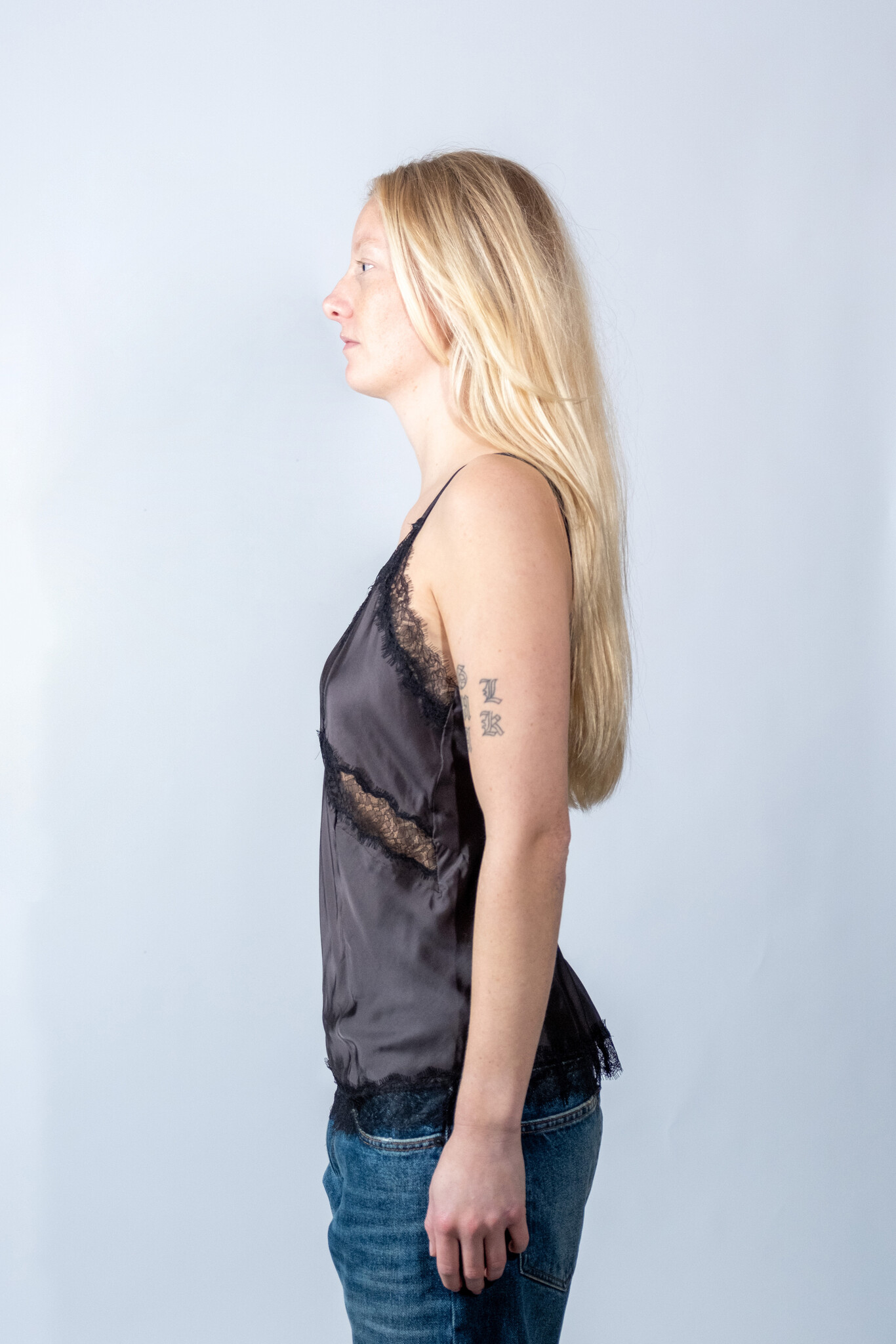 BLUE MORÉ Tijmen slip top Dark grey