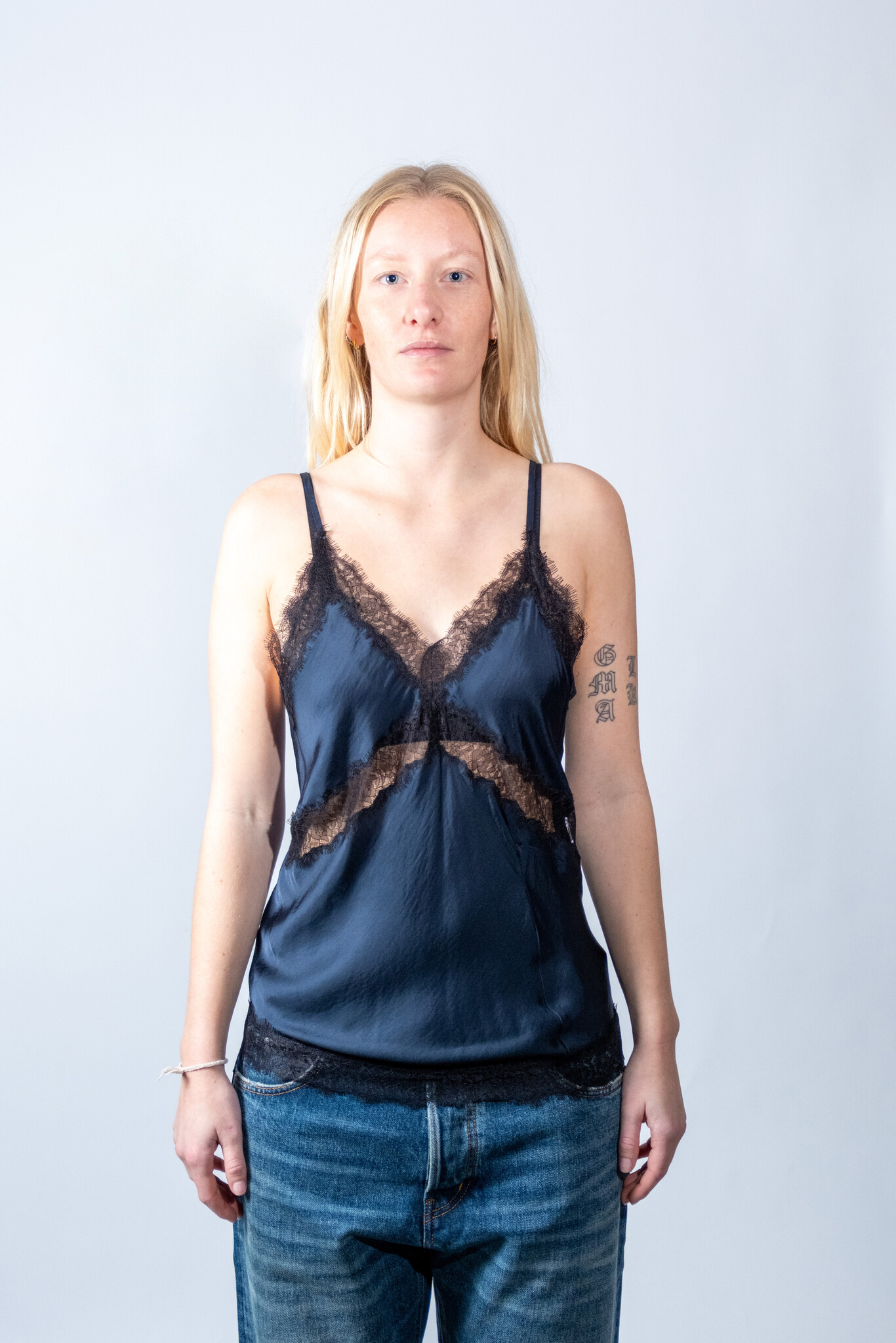 BLUE MORÉ Tijmen slip top Dark navy