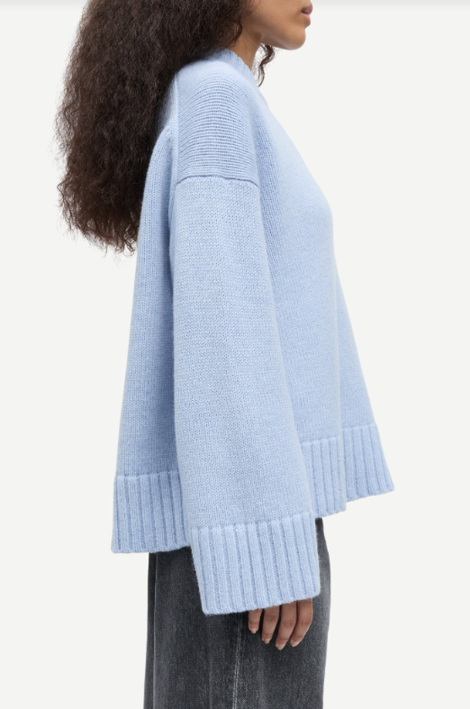 Samsoe Samsoe Sakeiku sweater Cashmere blue