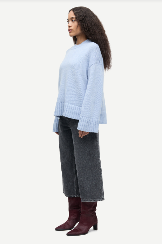 Samsoe Samsoe Sakeiku sweater Cashmere blue