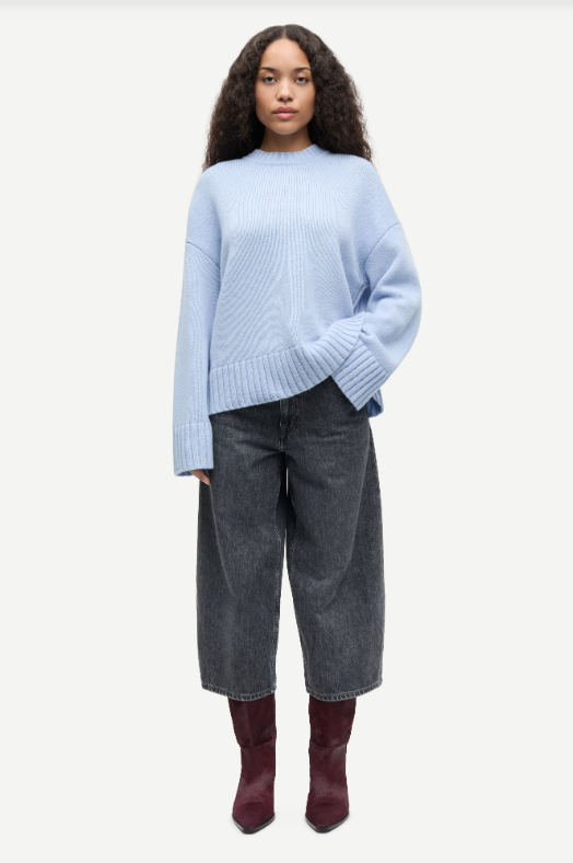 Samsoe Samsoe Sakeiku sweater Cashmere blue