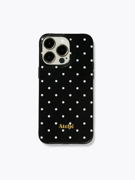 Ateljé Polkadot case Black