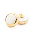 Vanessa Baroni Vintage round earring Off white