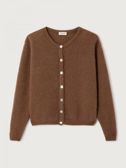 American Vintage VITO19EE26 vest Chocolat chine