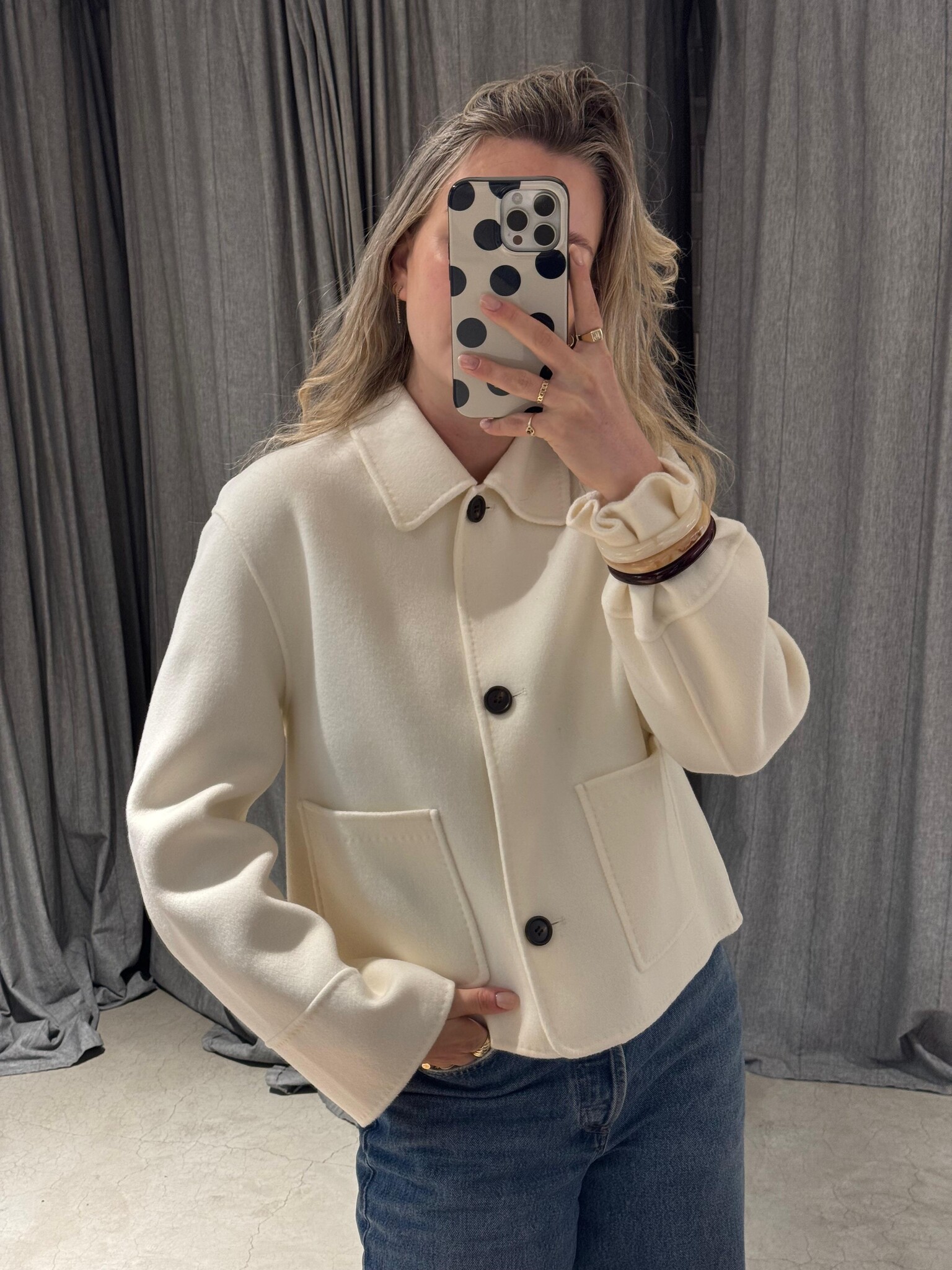 Arma Frederique jacket 100% wool Ecru