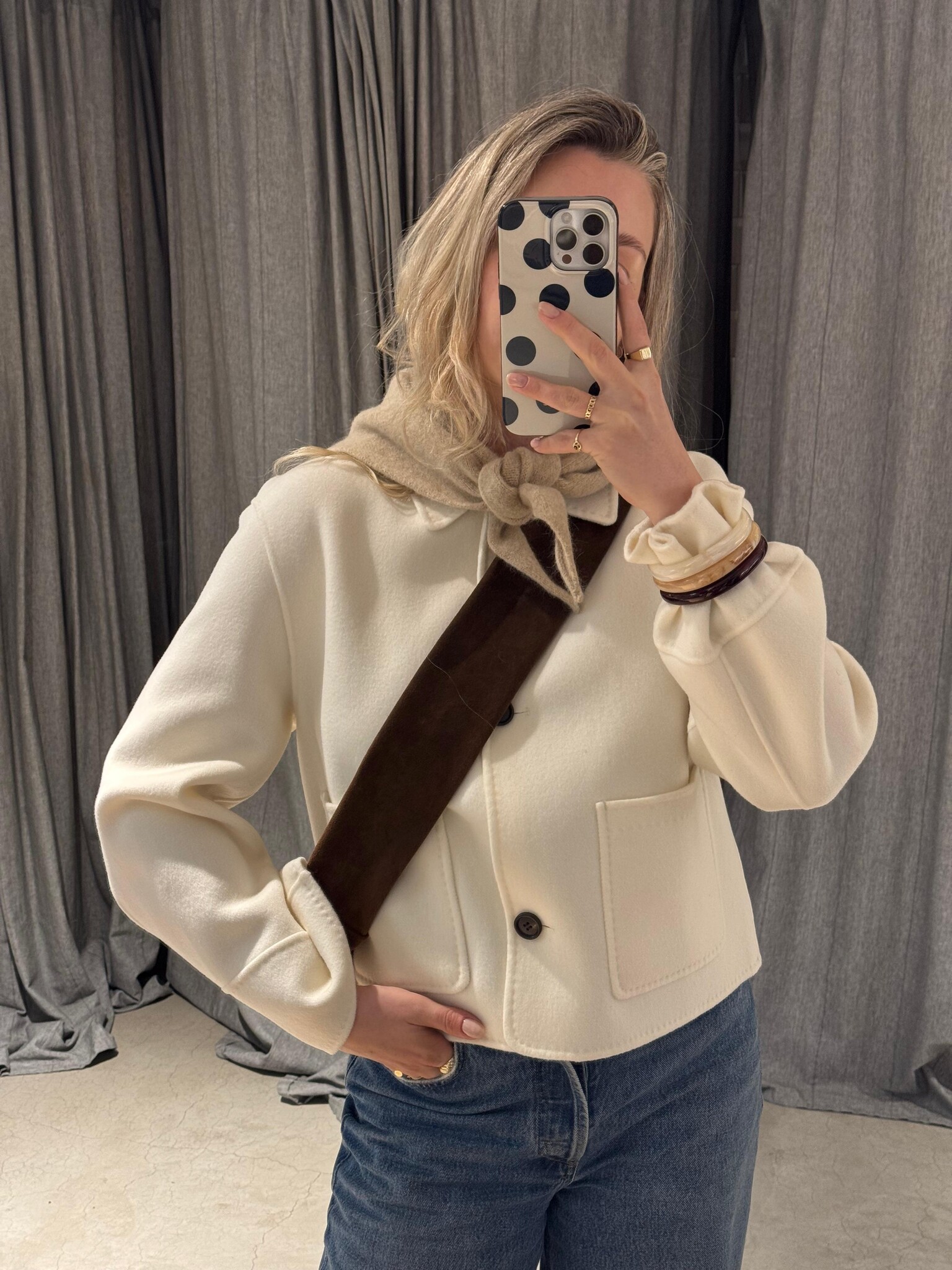 Arma Frederique jacket 100% wool Ecru