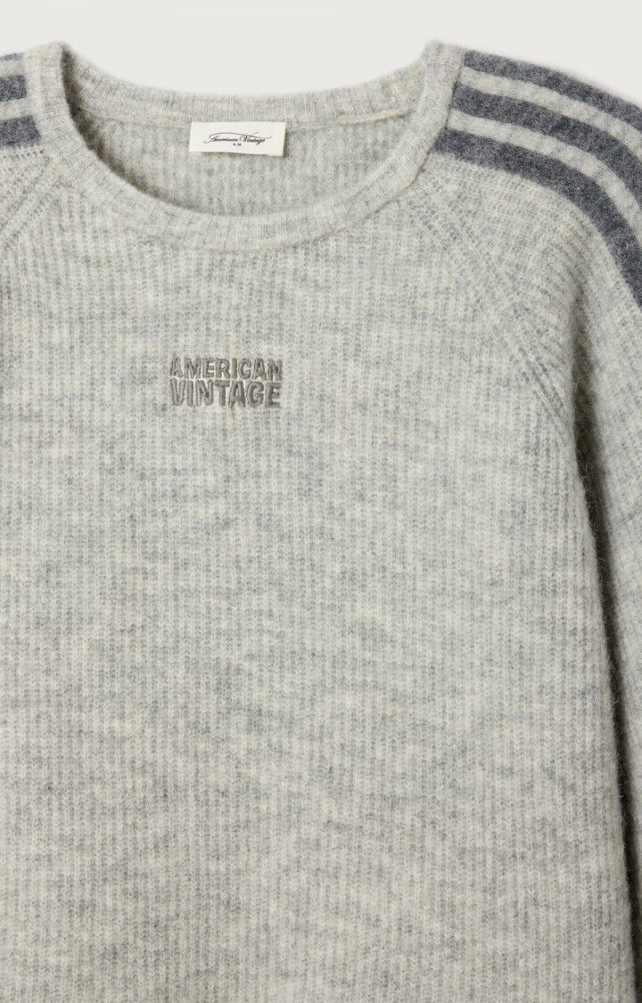 American Vintage VITO18N trui Gris clair chine