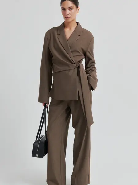 Second Female Dakota trousers Mid brown mel