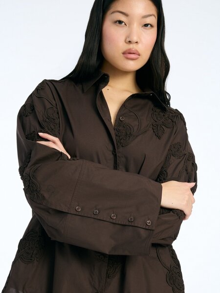 ROTATE Flower oversized shirt Mole