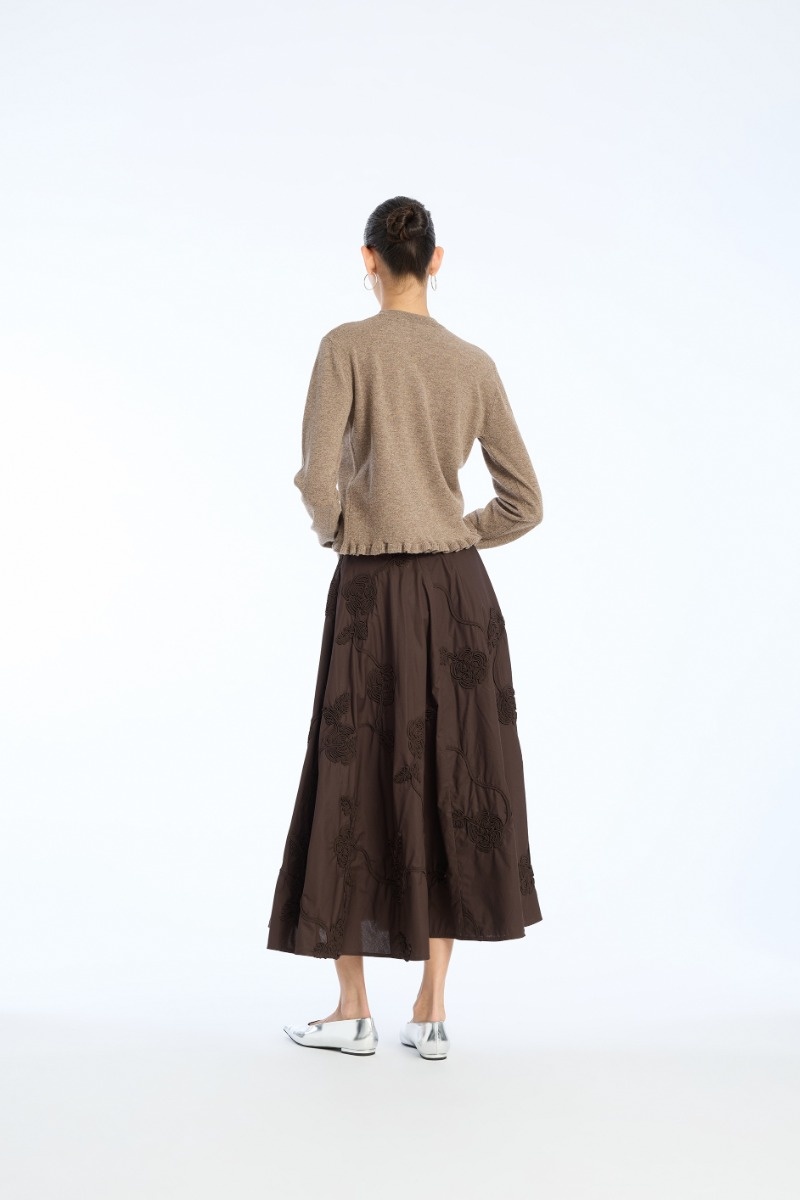 ROTATE Flower maxi skirt Mole