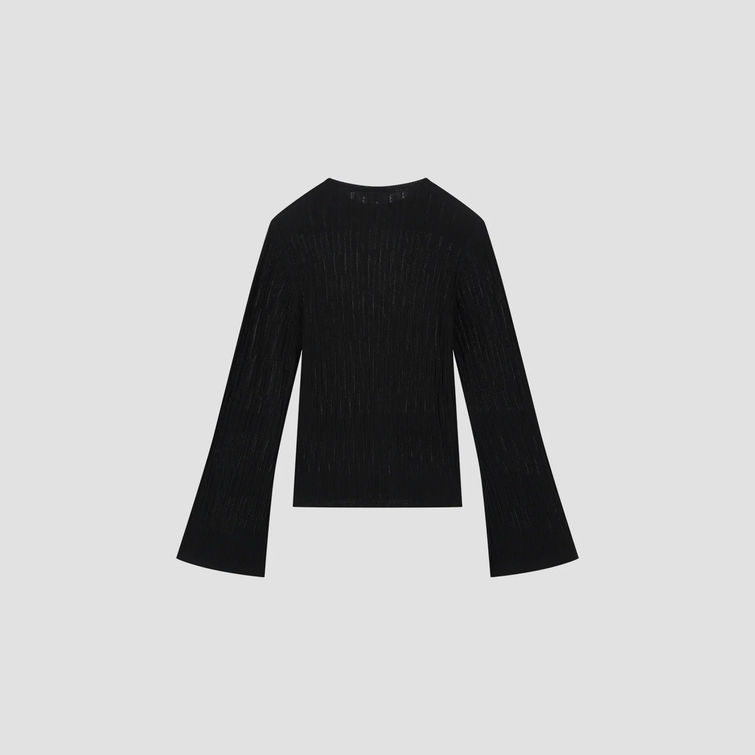 OLAF Retro logo wide sleeve knit Black