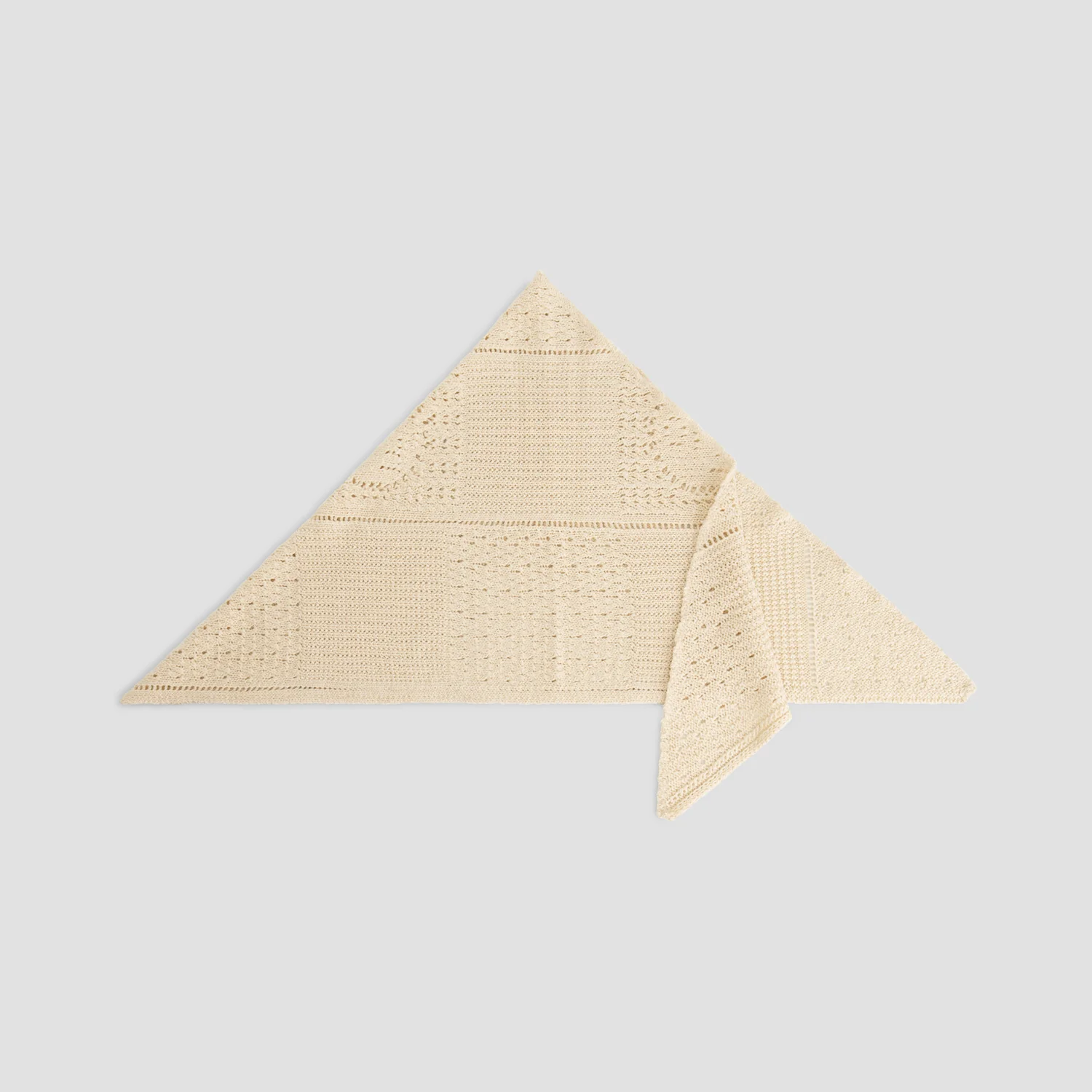 OLAF Face logo knit bandana Off white