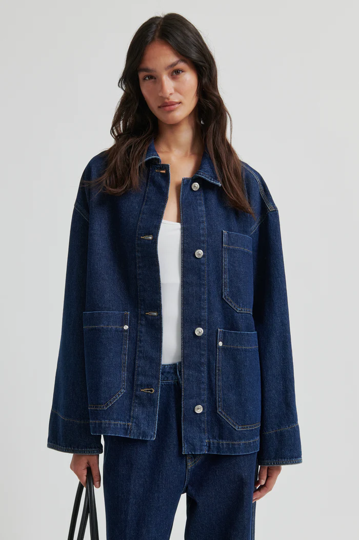 Second Female Columbo denim jacket Dark blue denim
