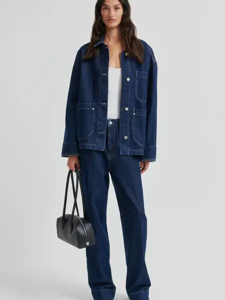 Second Female Columbo denim jacket Dark blue denim