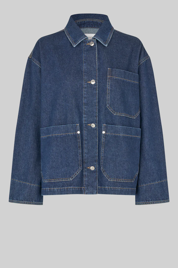 Second Female Columbo denim jacket Dark blue denim