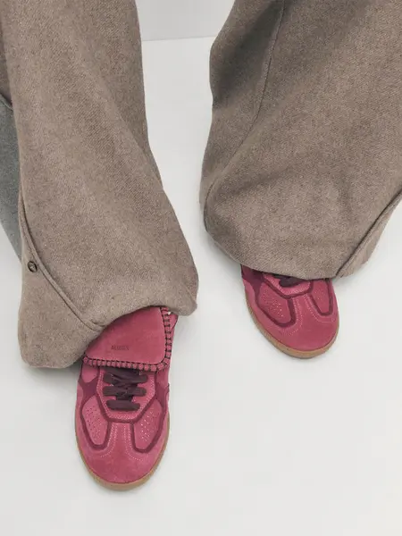 Alohas Tb. 490 Club suede Raspberry leather sneakers