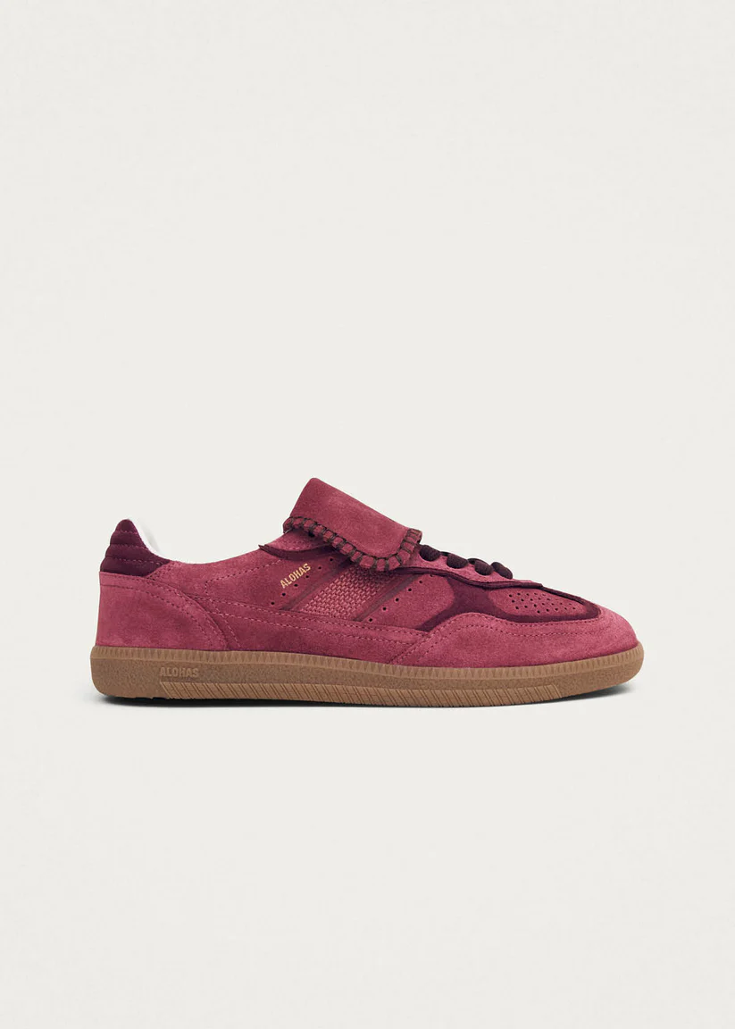 Alohas Tb. 490 Club suede Raspberry leather sneakers